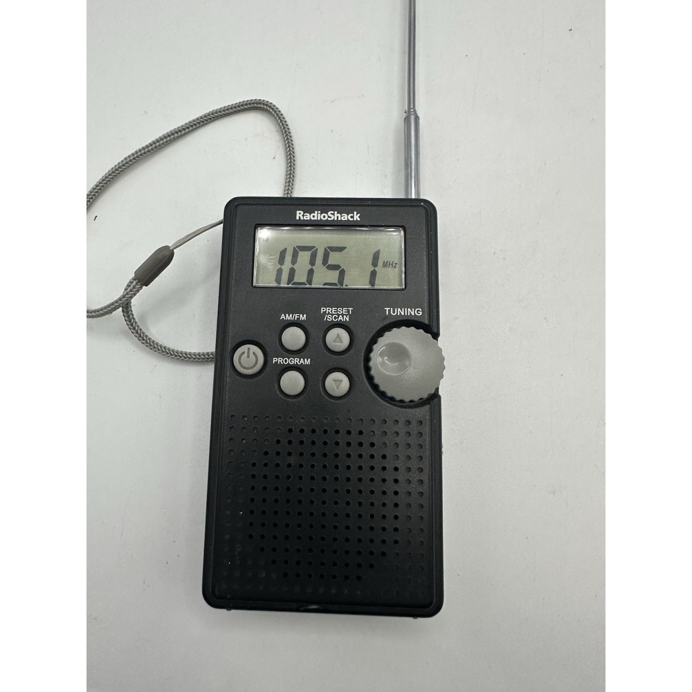 Radio Shack Digital Pocket Radio Portable AM/FM 12-587